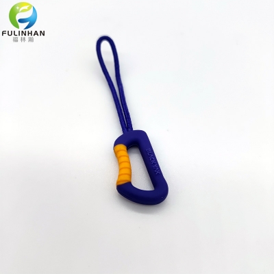 Custom Carabiner Shaped Zipper Cord Puller