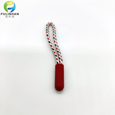 Plastic Zip Puller with Colourful Rope