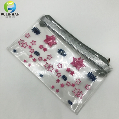 Print Logo Makeup Bags with Sliver Zipper