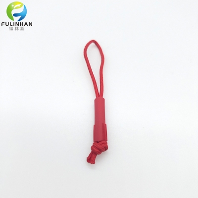 Red Tube Cord Zipper Puller