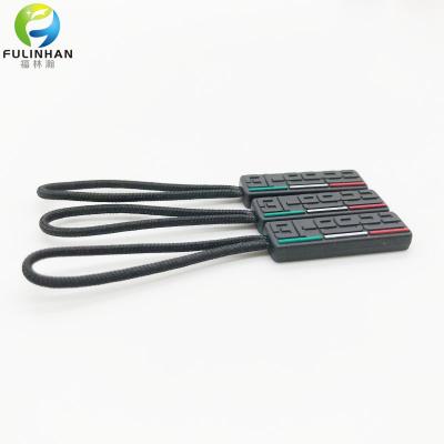 Custom Rubber Zipper Pulls Branded  zip pulls