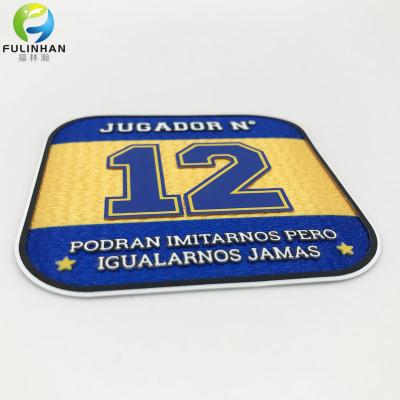 Custom Embossed metallic TPU heat transfer Patch
