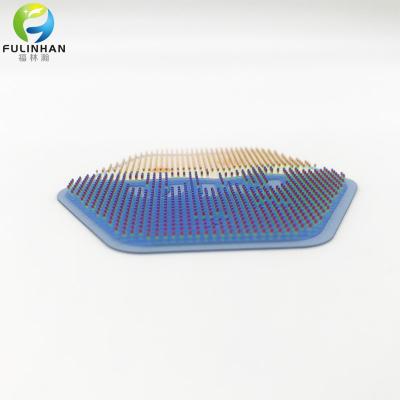 Eco friendly non toxic Brush Dots Silicone 3D Logo Label