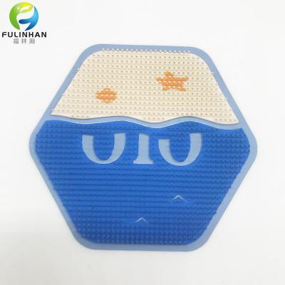 Brush Dots Silicone 3D Logo Label