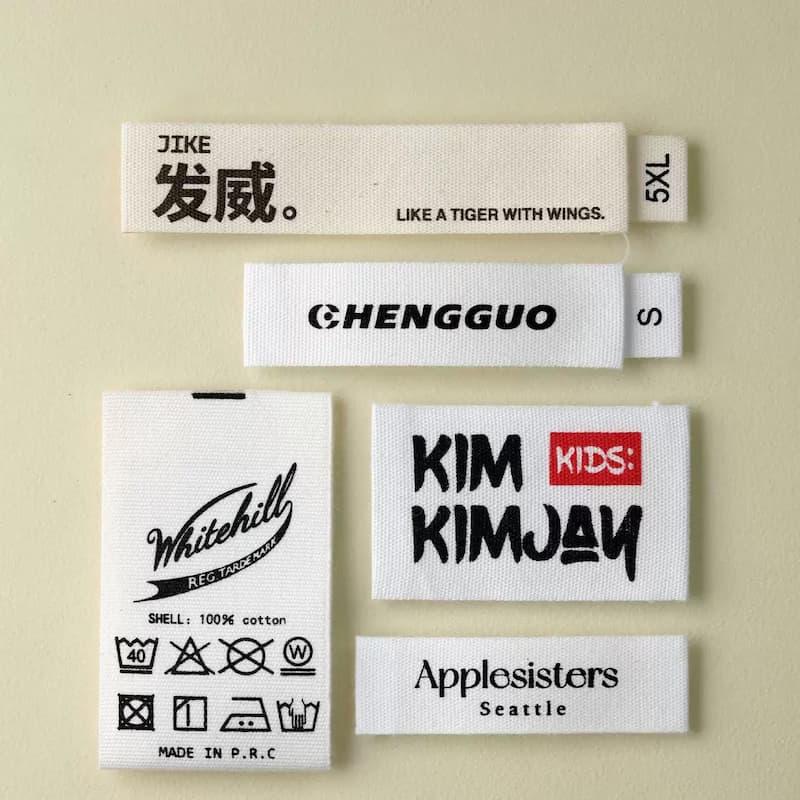 Custom Woven Wash Labels | Woven Care Labels for Clothing