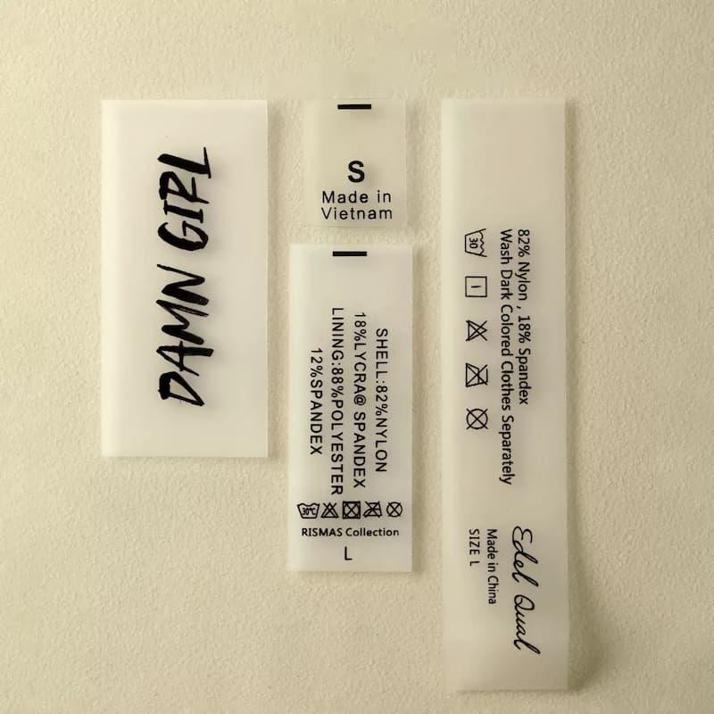Custom Printed Wash Care Labels | Clothing Care Labels